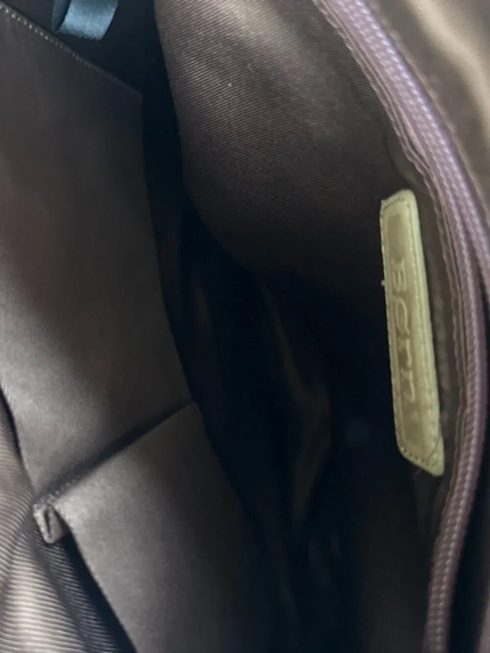 Børn Tan Genuine Leather Woven Crossbody Bag Multi Pocket